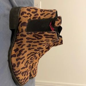 Cheetah Print Ankle Boots - Joe Fresh - Size 7